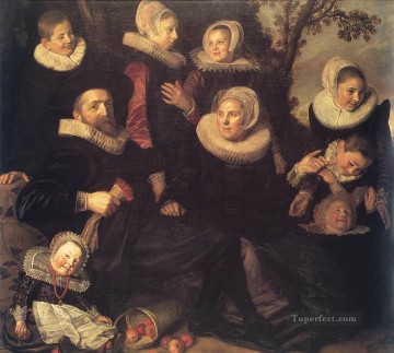 フランス・ハルス Painting - 風景の中の家族の肖像 オランダ黄金時代 フランス・ハルス
